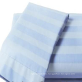 Bleached & Dyed Cotton Sateen Stripe Fabric